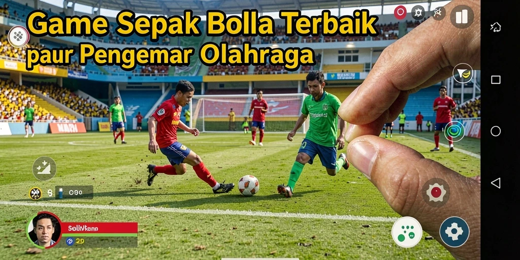 Screenshot aksi intens di lapangan sepak bola dalam 8364.