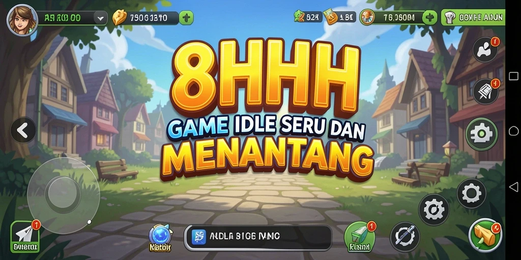 Tampilan gameplay seru di 8HHH saat pengelolaan sumber daya.