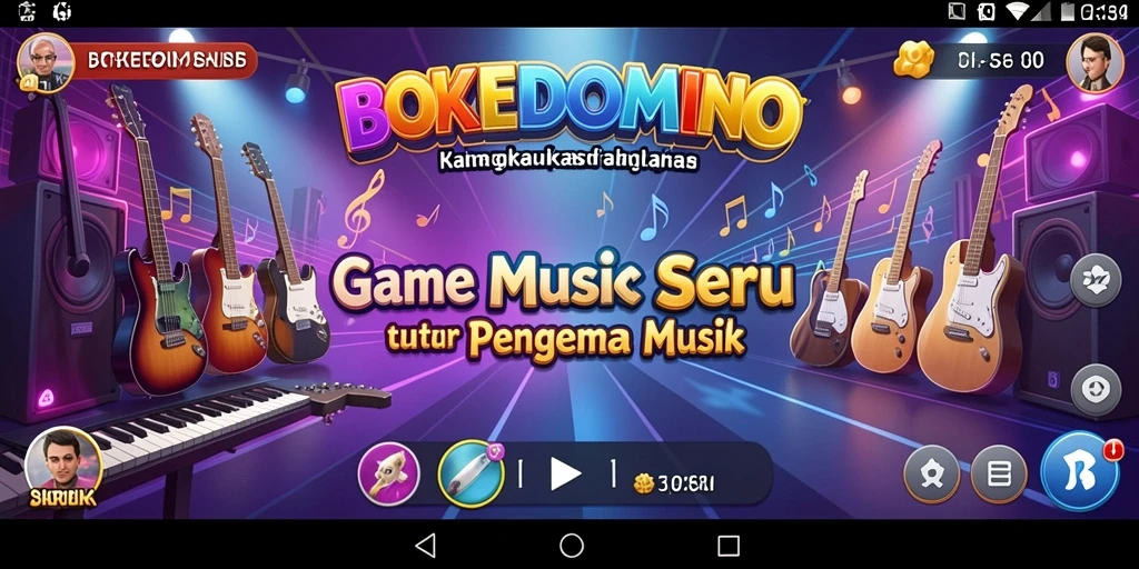 Tampilan gameplay BOKEDOMINO yang seru dan interaktif.