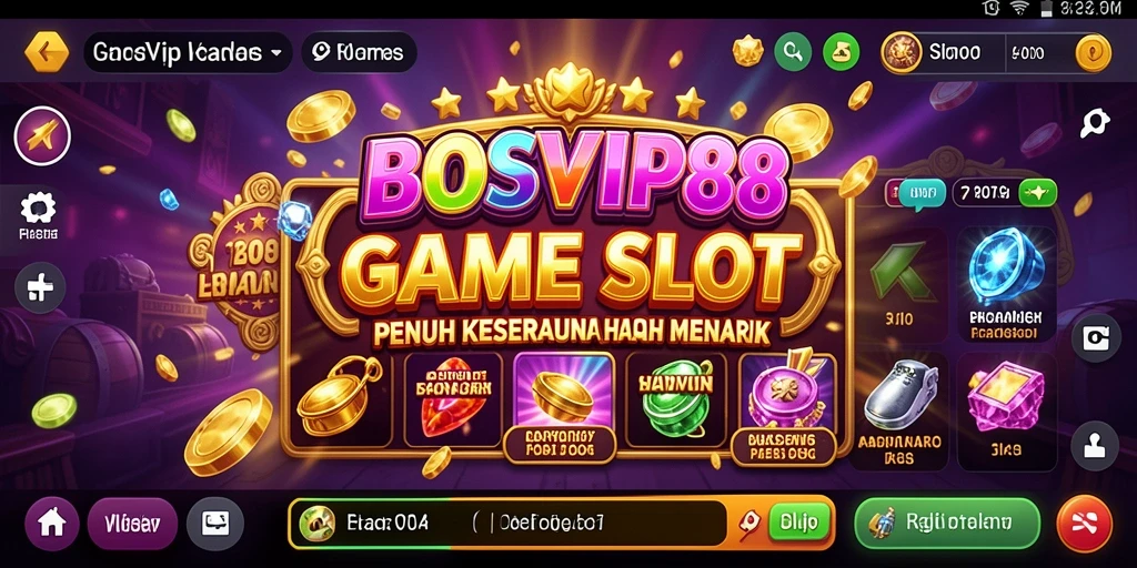 Tampilan gameplay menarik dari game Slot BOSVIP88.