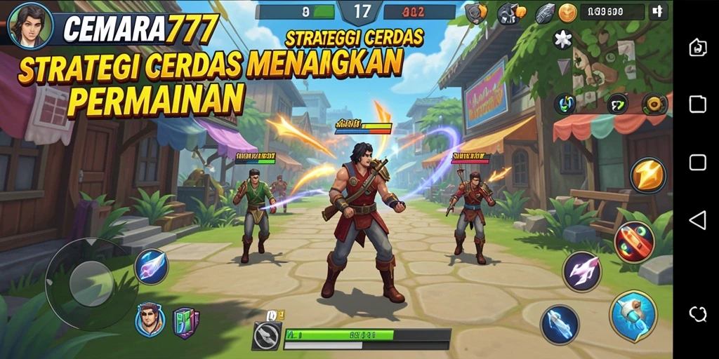 Tampilan gameplay seru CEMARA777 dengan strategi real-time yang menantang.