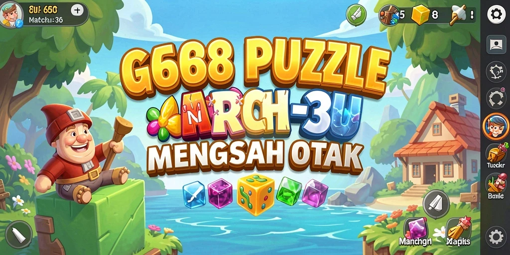 Tampilan gameplay G668 yang seru dan menantang di kategori Match-3.