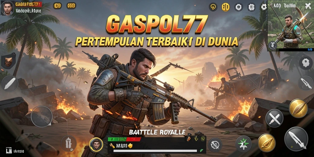 GASPOL77 menampilkan momen seru dalam gameplay Battle Royale yang menantang.