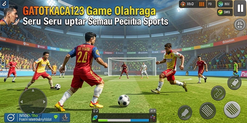 Tampilan aksi luar biasa dalam GATOTKACA123 dengan gameplay olahraga yang seru.