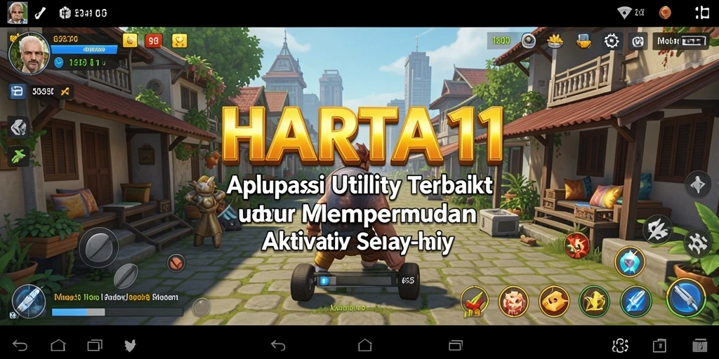Screenshot utama HARTA11 menunjukkan fitur pengingat dan antarmuka intuitif.