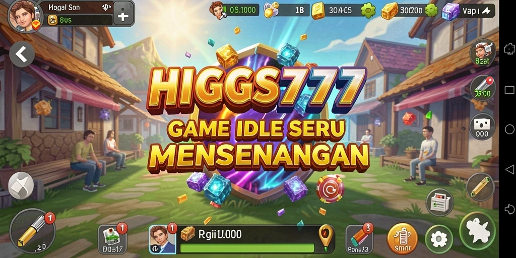 Tampilan gameplay yang menarik dan interaktif dari HIGGS777.