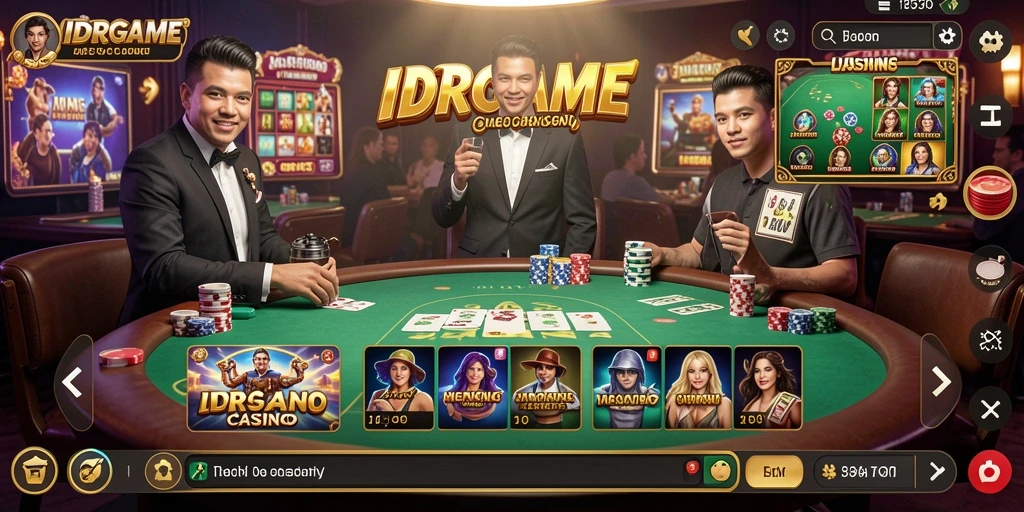 Tampilan gameplay Live Casino yang menawan dari IDRGAME.