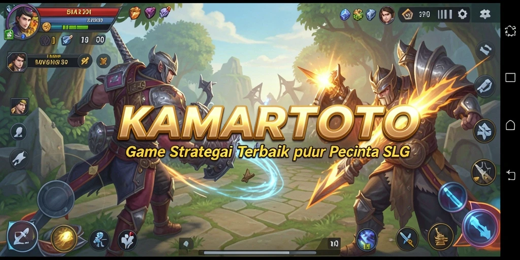Screenshot KAMARTOTO menampilkan aksi seru pertempuran dan strategi SLG.