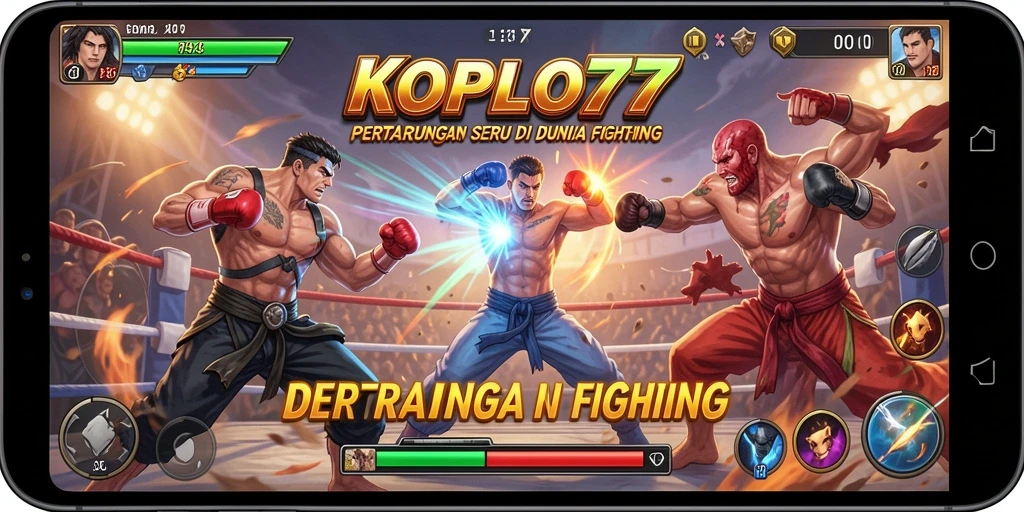 Screenshot KOPLO77 menampilkan aksi pertarungan yang mendebarkan dan karakter yang dinamis.