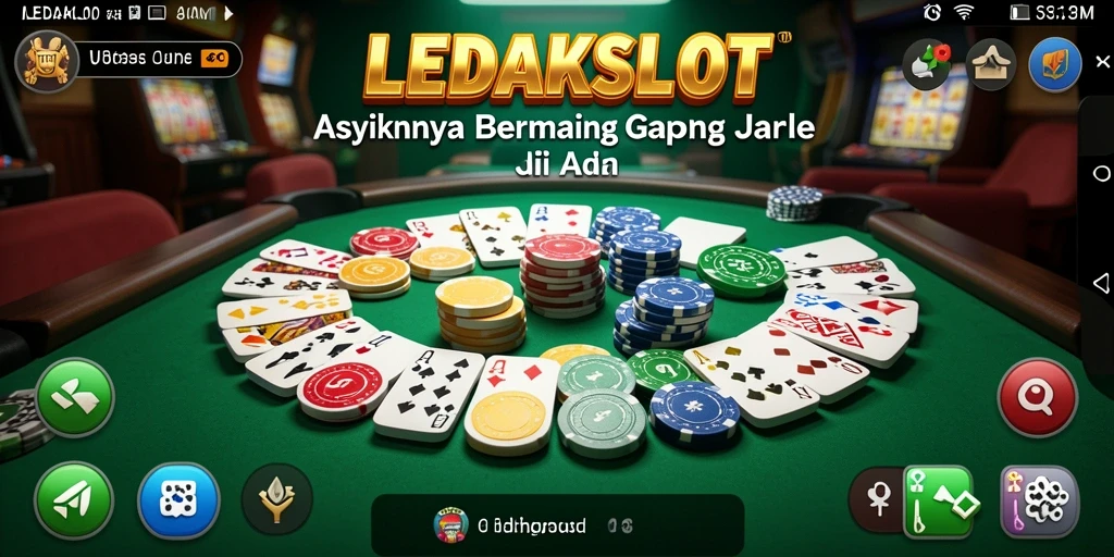 Screenshot gameplay LEDAKSLOT yang menampilkan keseruan permainan gaple.