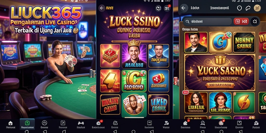 Tampilan gameplay Live Casino yang menegangkan dan interaktif di LUCK365.
