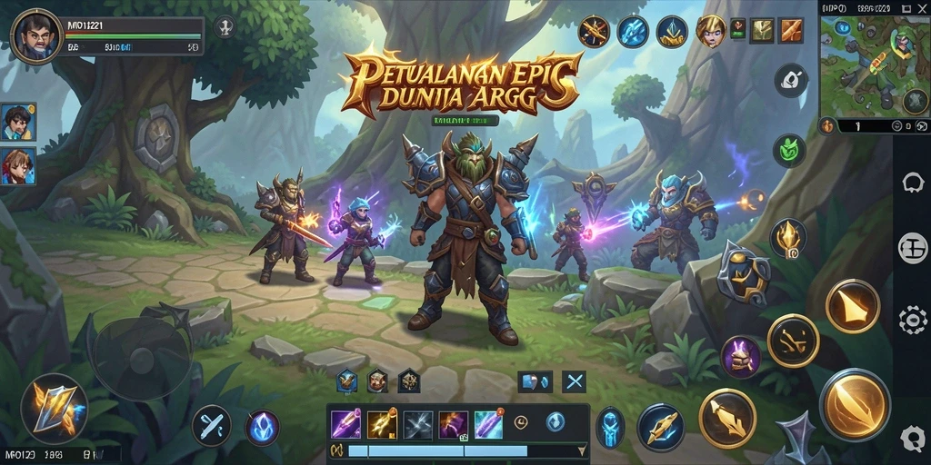 Tampilan gameplay menegangkan dalam dunia ARPG yang menakjubkan.
