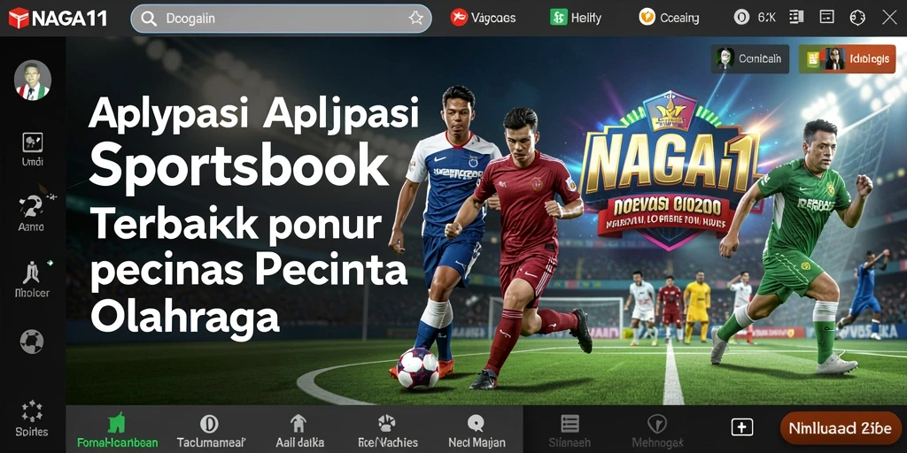 Tampilan screenshot NAGA11 yang menampilkan taruhan olahraga langsung.