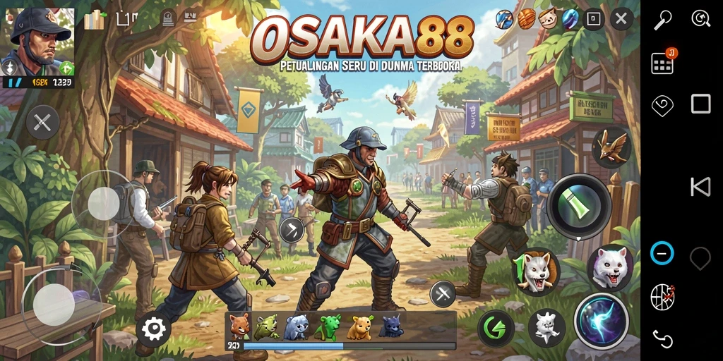 Gameplay seru di dunia terbuka OSAKA88.