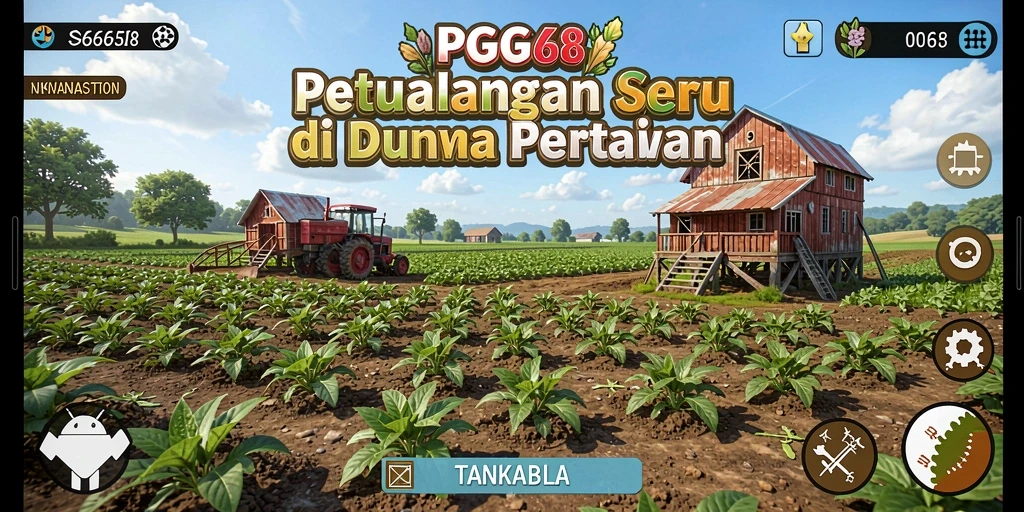 Tangkapan layar gameplay PGG68 menampilkan aktivitas bertani yang menarik.
