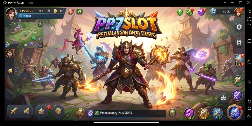 Tampilan seru gameplay MMORPG di PP7SLOT.