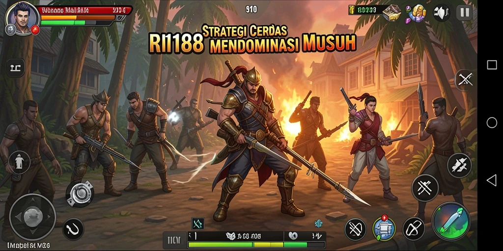 Tampilan gameplay mendebarkan dalam RI188 dengan elemen strategis.