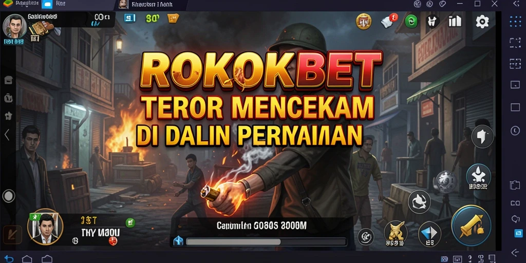 Screenshot ROKOKBET menampilkan suasana mencekam dan gameplay yang menyeramkan.