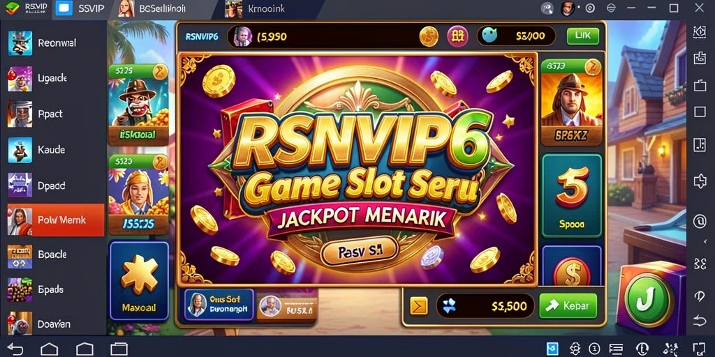 Screenshot RSNVIP6 menunjukkan gameplay Slot yang menarik dan penuh warna.