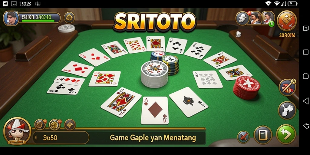 Tampilan gameplay Gaple yang seru dan interaktif.