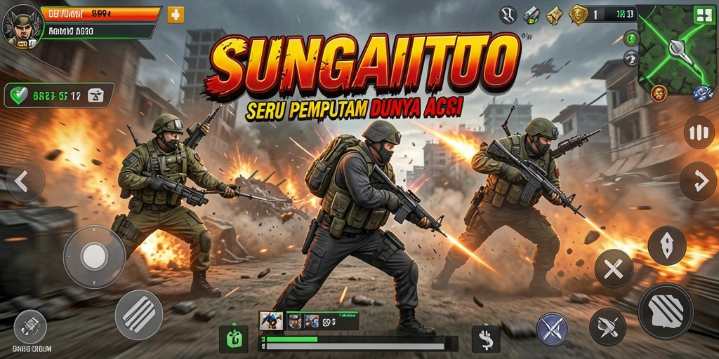 Gameplay seru SUNGAITOTO dengan aksi mendebarkan.