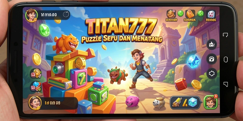 Gameplay menantang dalam TITAN777 menunjukkan kemampuan pemecahan teka-teki.